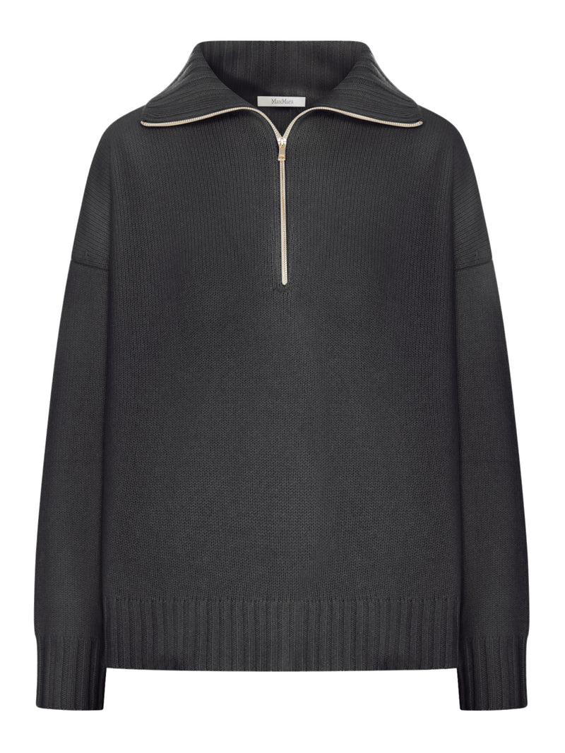 MAGLIA A COLLO ALTO IN FILATO DI CACHEMIRE