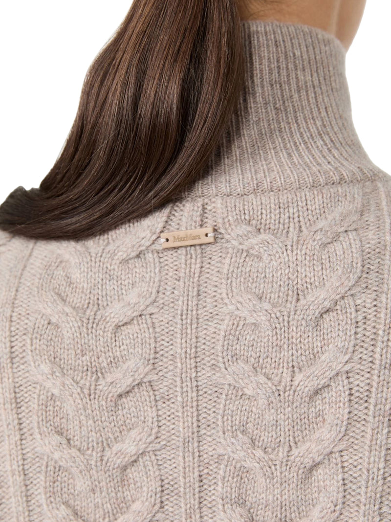 MAGLIA IN FILATO DI CACHEMIRE A TRECCE