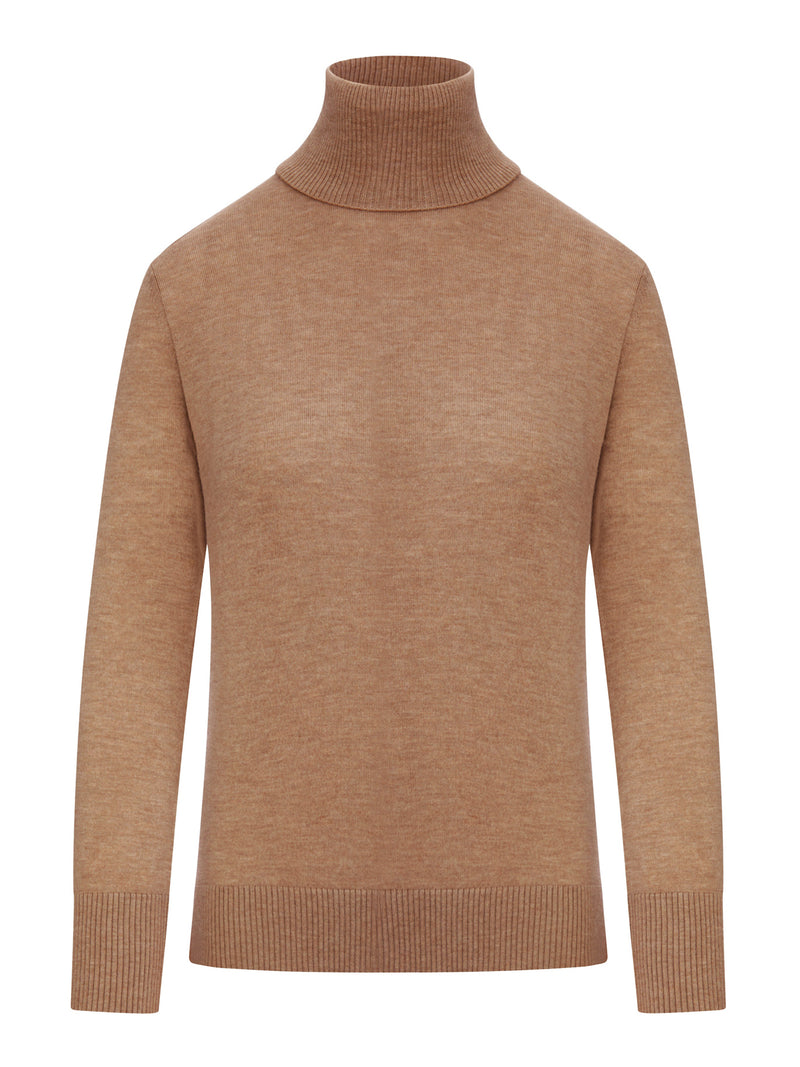 MAGLIA DOLCEVITA IN MAGLIA CON PATCH SUI GOMITI