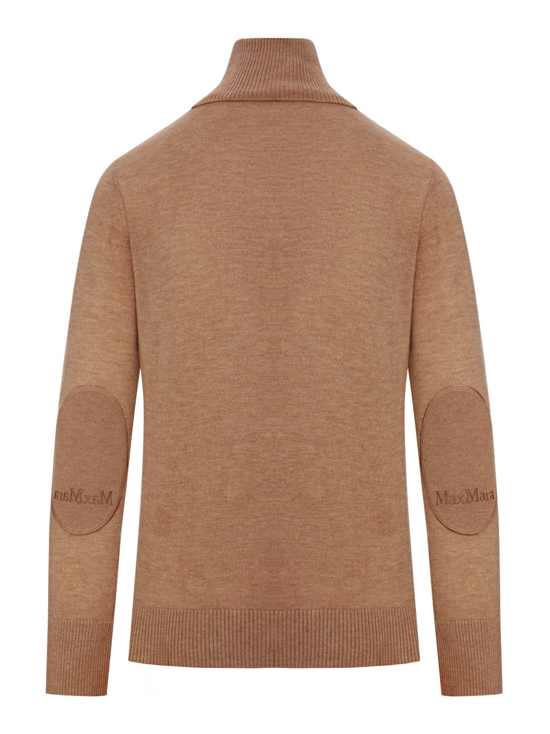 MAGLIA DOLCEVITA IN MAGLIA CON PATCH SUI GOMITI
