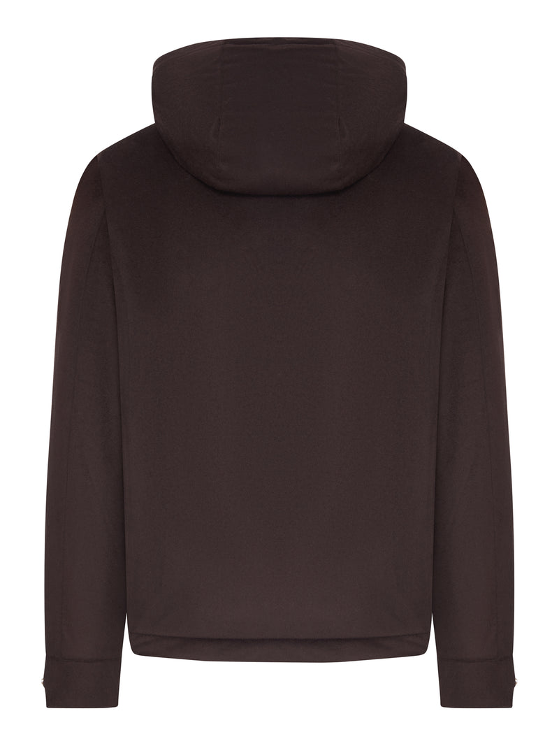 GIACCA ALBINI CON CAPPUCCIO IN CASHMERE