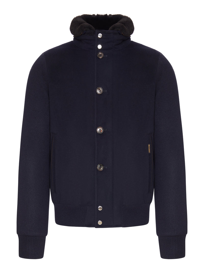 GIACCA BOMBER LEVION CON COLLO IN PELLICCIA