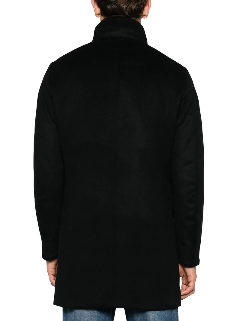 CAPPOTTO IN MISTO CASHMERE CON COLLO IN PELLICCIA