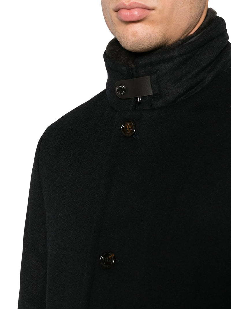 CAPPOTTO IN MISTO CASHMERE CON COLLO IN PELLICCIA
