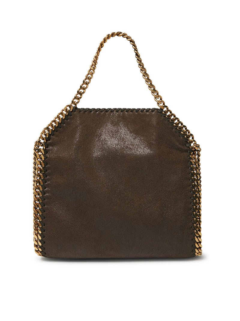 BORSA A MANO FALABELLA MINI IN SHAGGY DEER CIOCCOLATO