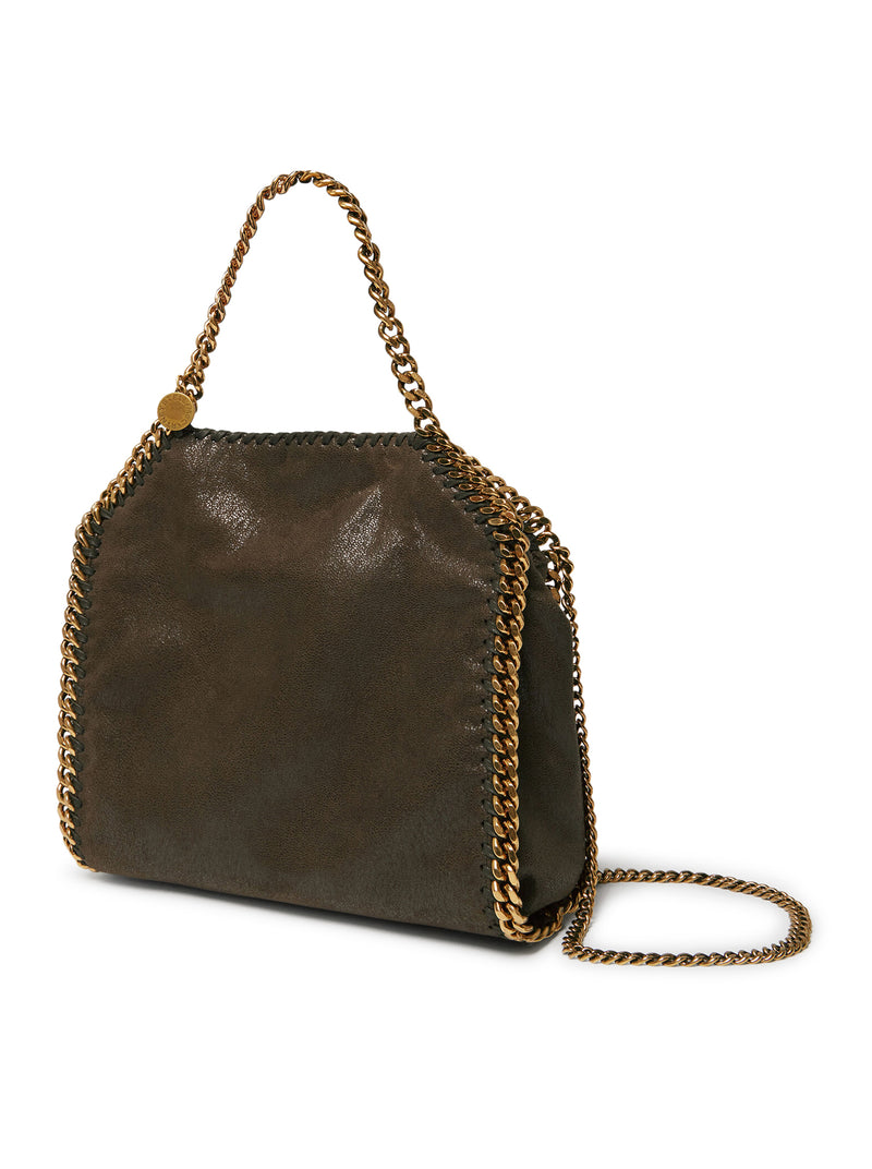 BORSA A MANO FALABELLA MINI IN SHAGGY DEER CIOCCOLATO
