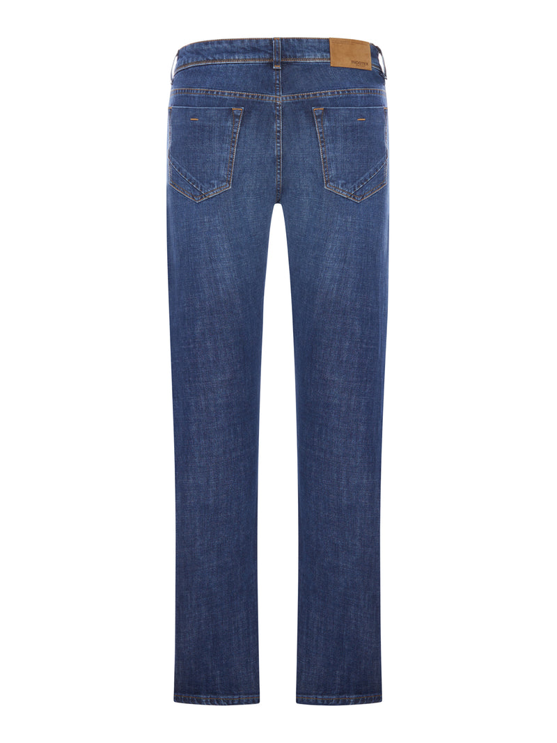 JEANS REGULAR IN DENIM LAVAGGIO MEDIO