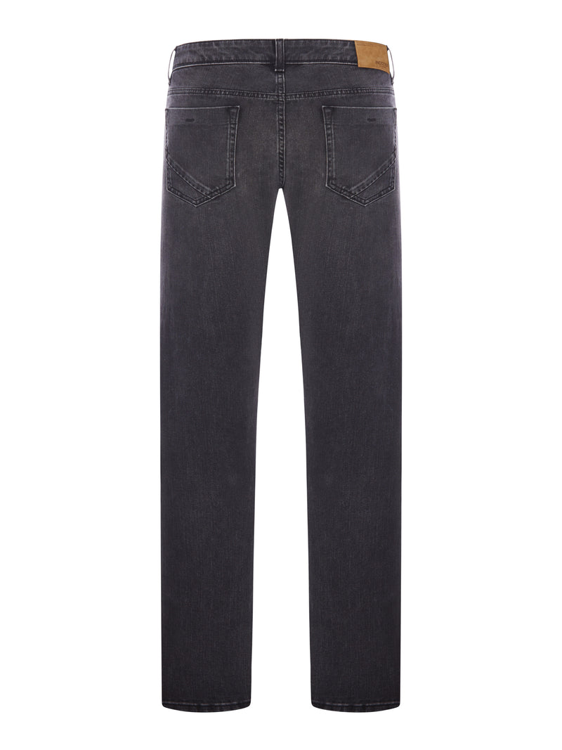 JEANS REGULAR IN DENIM GRIGIO LAVAGGIO USED