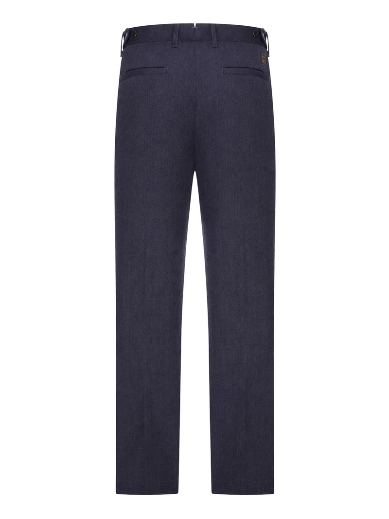PANTALONI SARTORIALI A GAMBA DRITTA CON REGOLATORI LATERALI