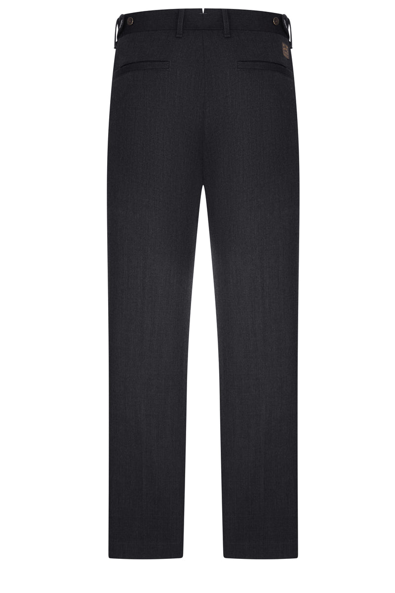 PANTALONI SARTORIALI A GAMBA DRITTA CON REGOLATORI LATERALI