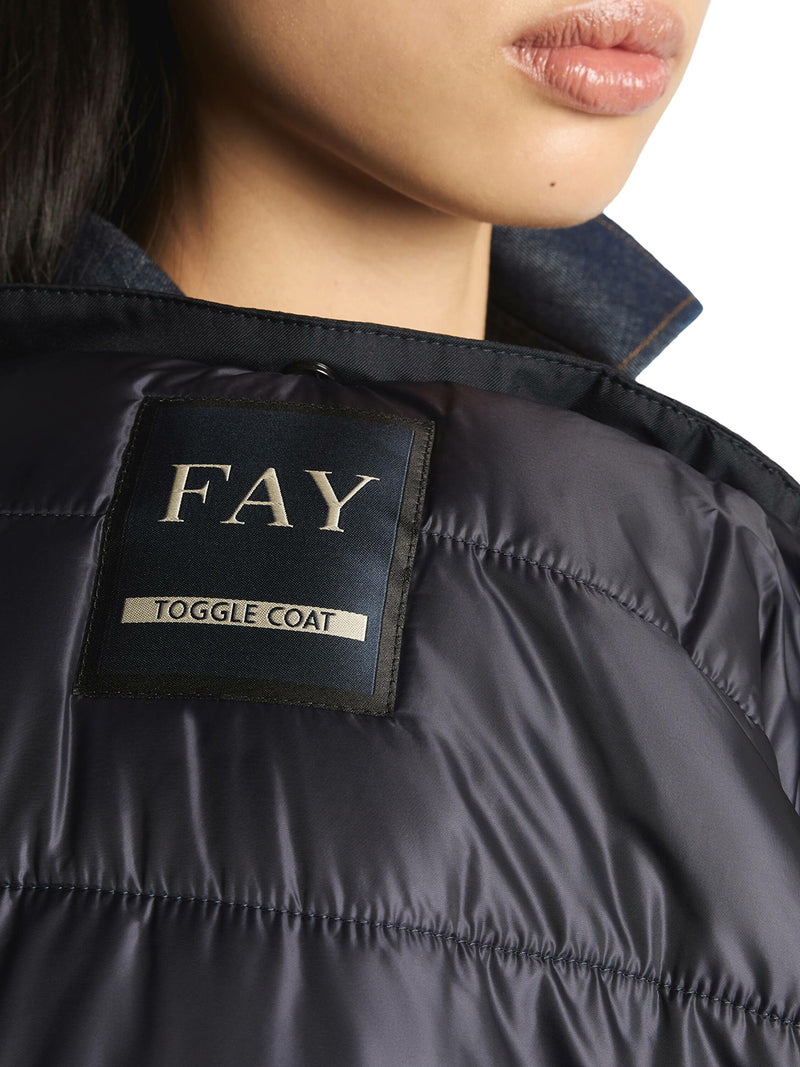 TOGGLE COAT IN GABARDINE TECNICO