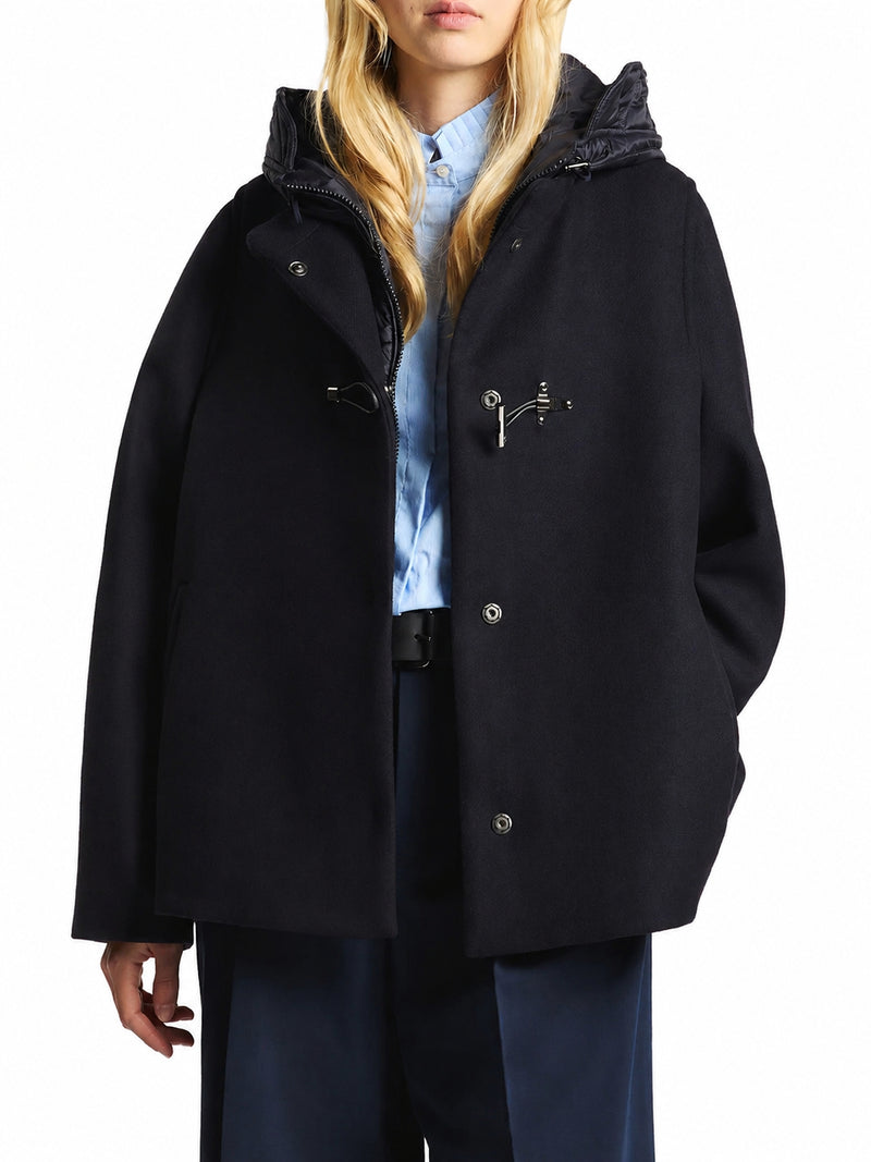 CAPPA TOGGLE COAT IN PANNO GARZATO DI LANA E CASHMERE