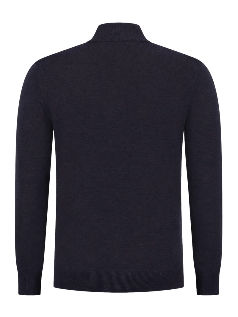 MAGLIONE A COLLO ALTO IN LANA CON ZIP