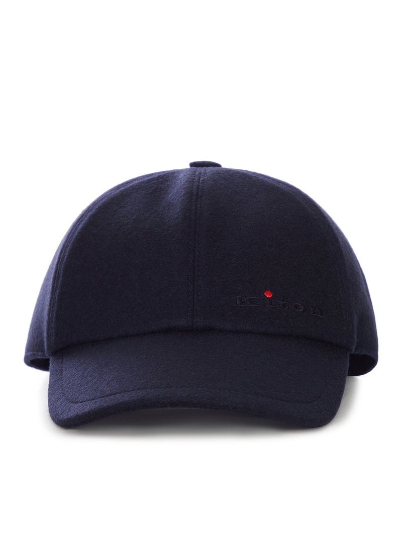 CAPPELLO BASEBALL IN CASHMERE CON LOGO RICAMATO