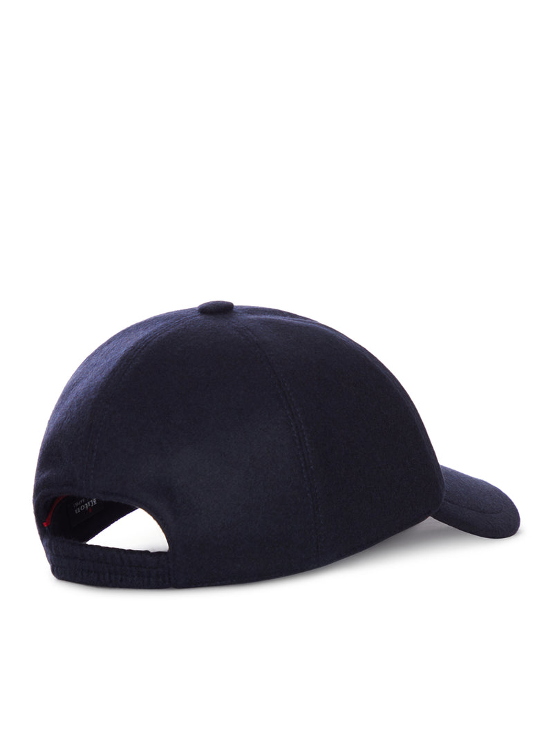 CAPPELLO BASEBALL IN CASHMERE CON LOGO RICAMATO