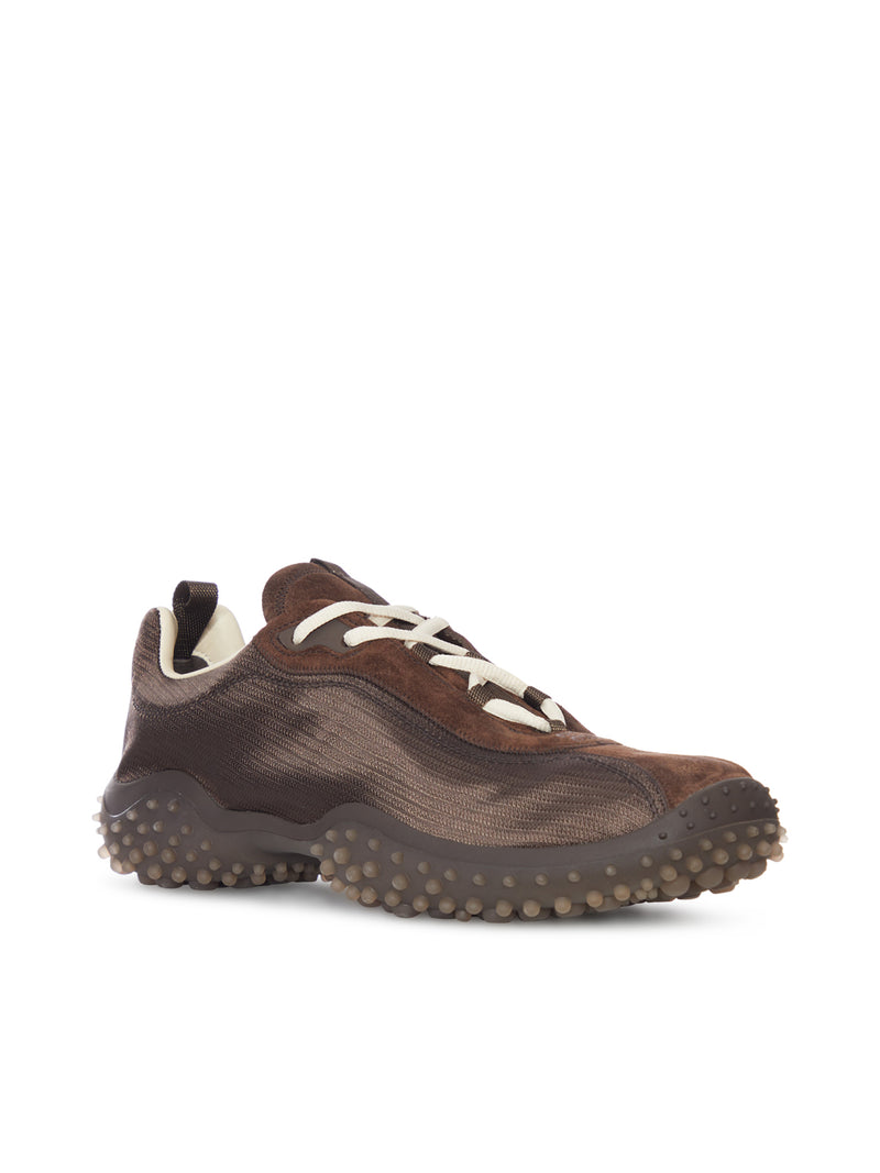 SNEAKERS IN NYLON TECH E CAMOSCIO