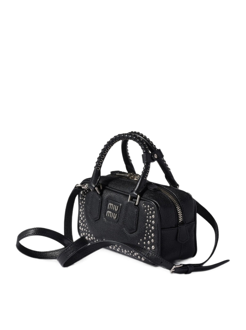 BORSA ARCADIE IN PELLE CON BORCHIE