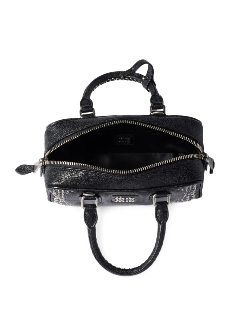 BORSA ARCADIE IN PELLE CON BORCHIE