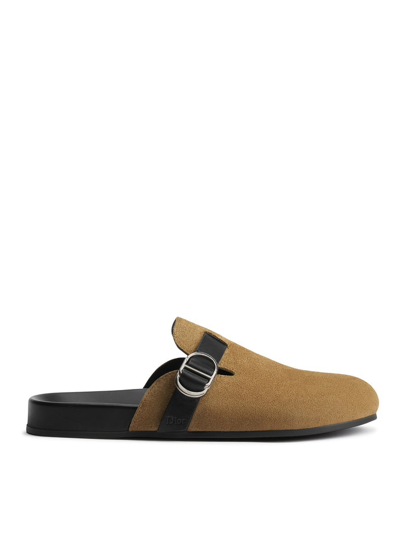 SABOT AQUA IN PELLE DI VITELLO SCAMOSCIATA MARRONE CHIARO
