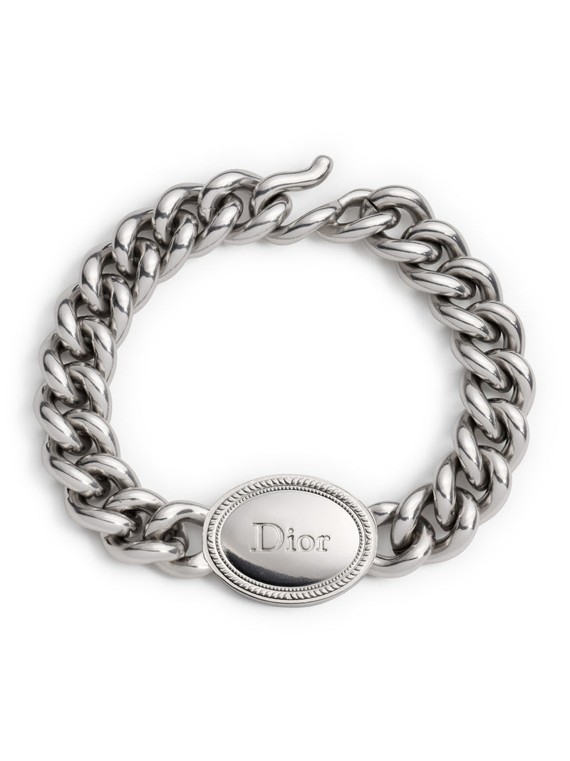 BRACCIALE A MAGLIE DIOR MÉDAILLON