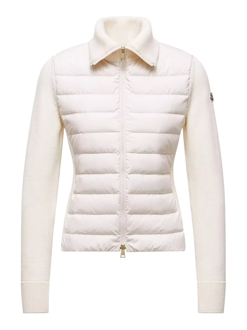 CARDIGAN IN LANA IMBOTTITO CON ZIP