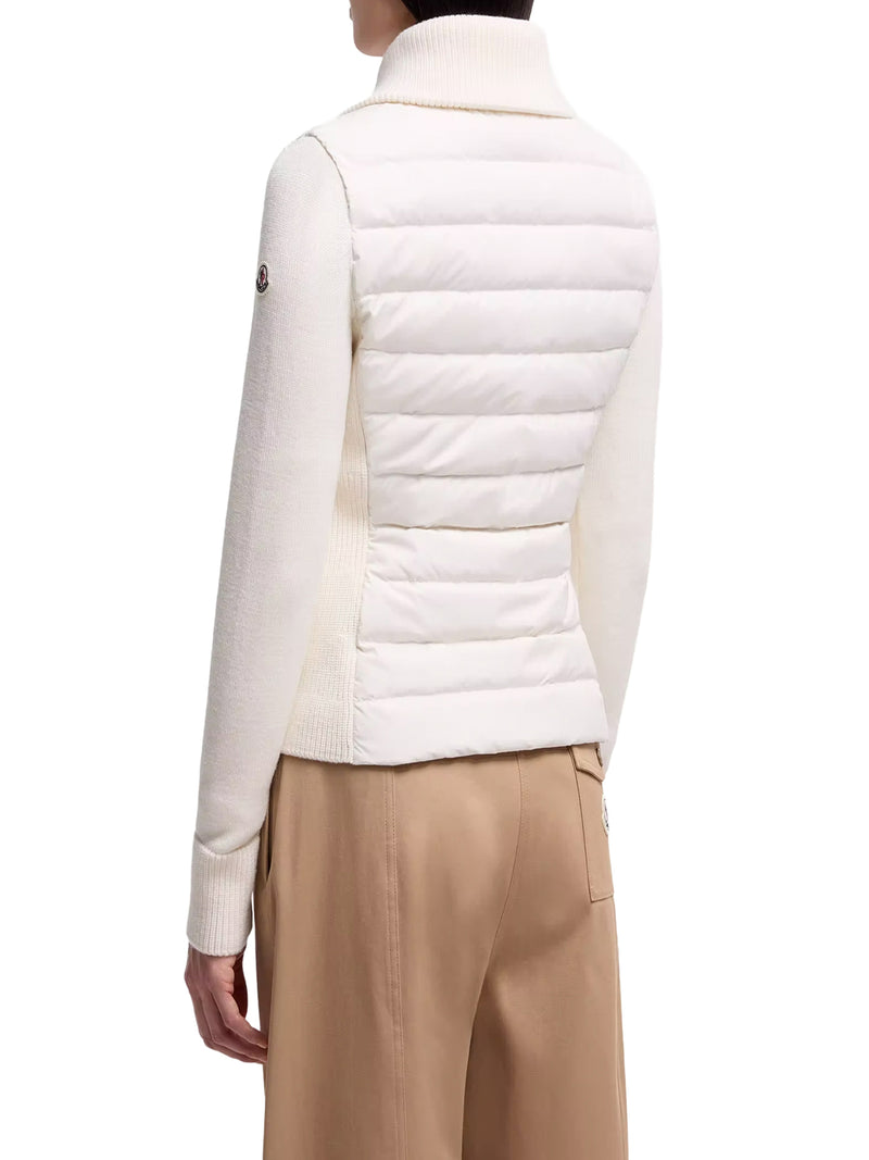 CARDIGAN IN LANA IMBOTTITO CON ZIP