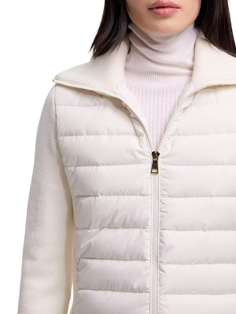 CARDIGAN IN LANA IMBOTTITO CON ZIP