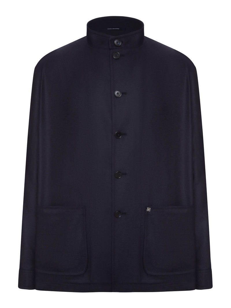 BLOUSON IN LANA CON COLLO ALLA COREANA