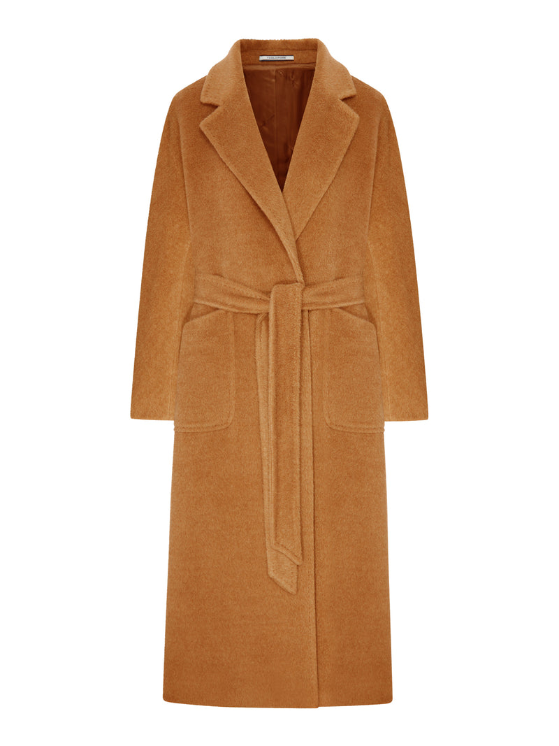 CAPPOTTO LUNGO CAMMELLO CON CINTURA