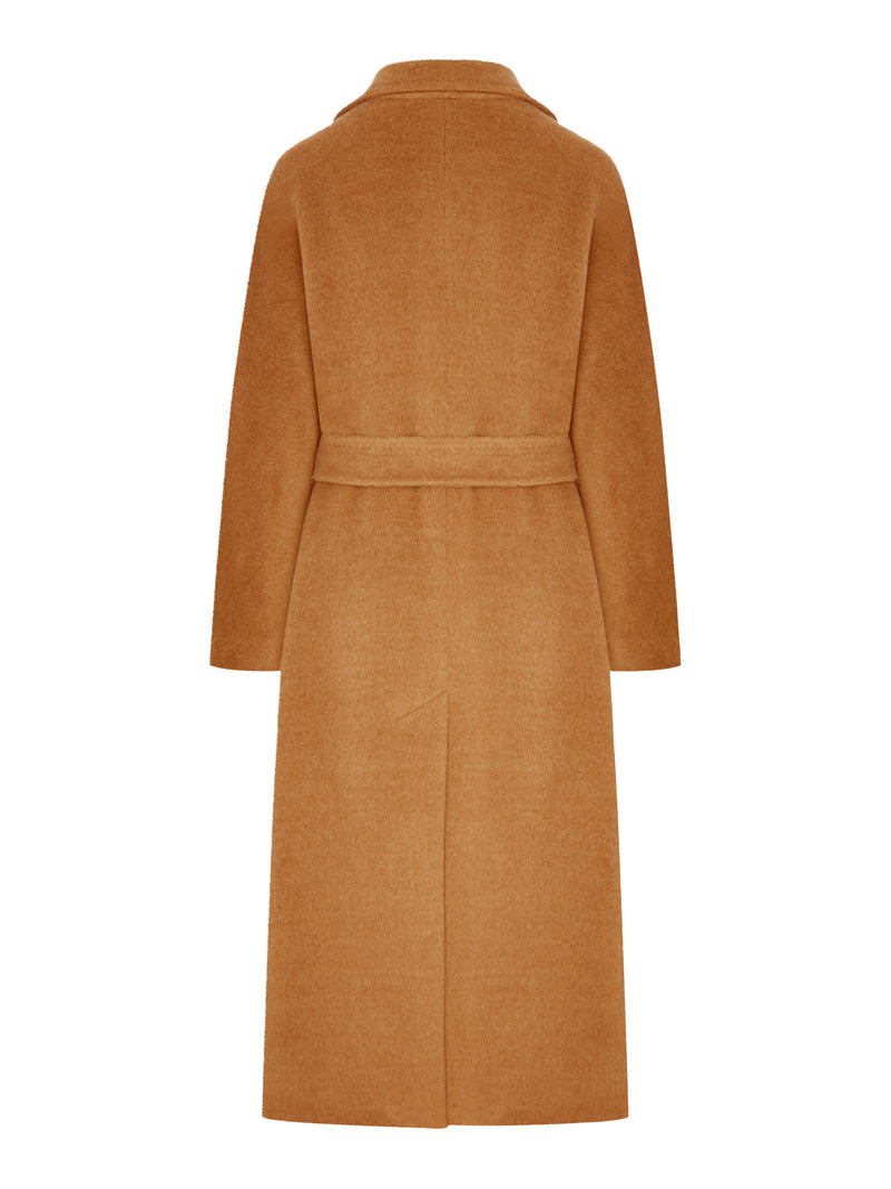 CAPPOTTO LUNGO CAMMELLO CON CINTURA