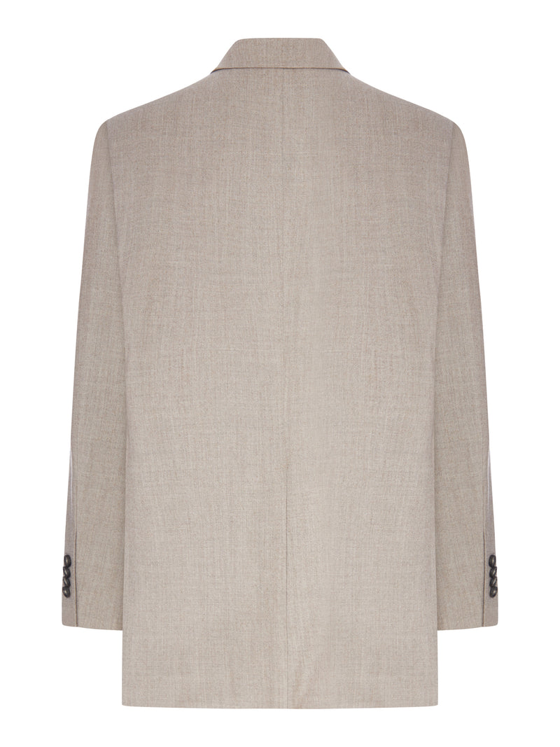 TAILLEUR DOPPIOPETTO IN MISTO LANA E SETA