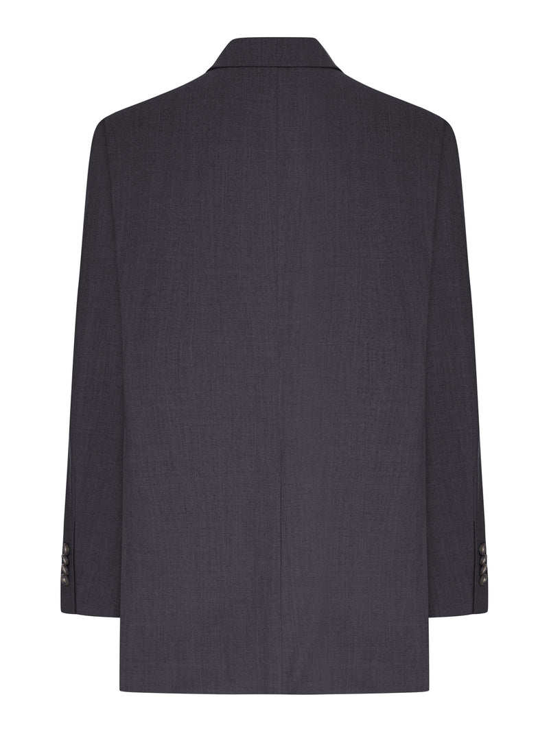 TAILLEUR DOPPIOPETTO IN MISTO LANA E SETA