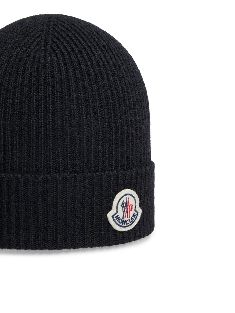BERRETTO IN LANA CON LOGO MONCLER