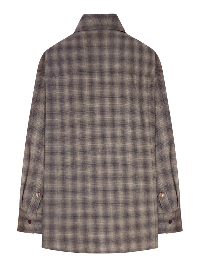 CAMICIA OVERSIZE A QUADRI