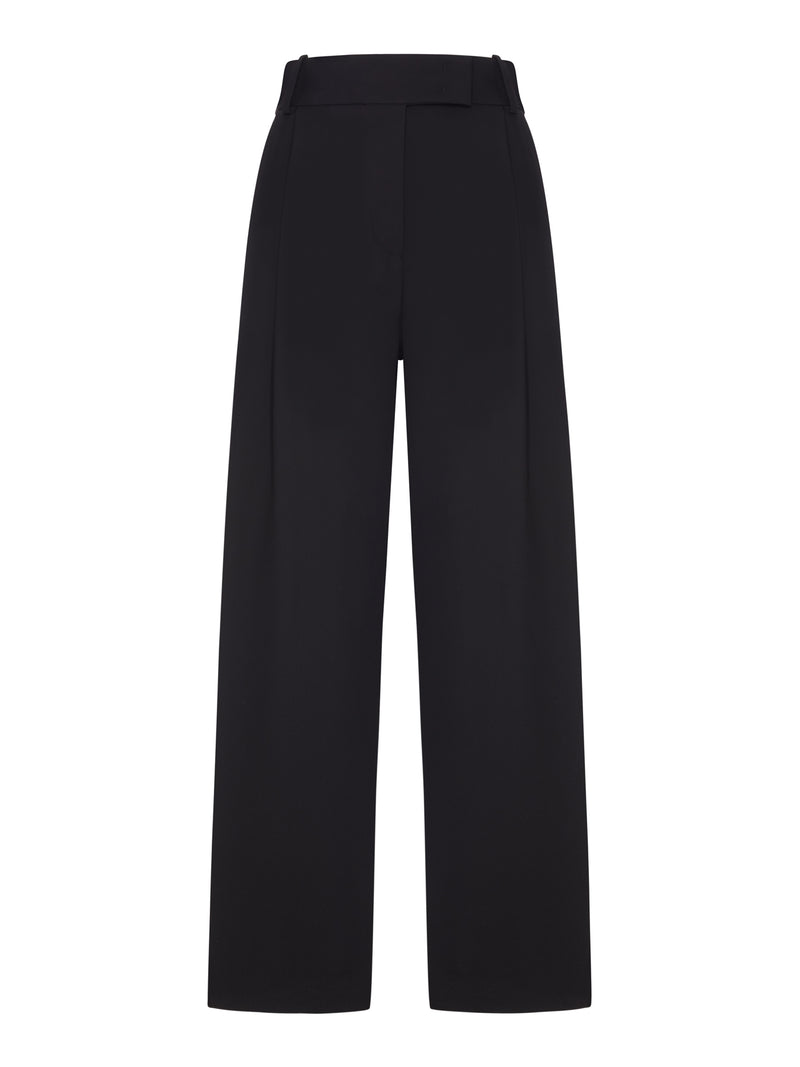 PANTALONE PALAZZO IN TESSUTO CON VITA ALTA