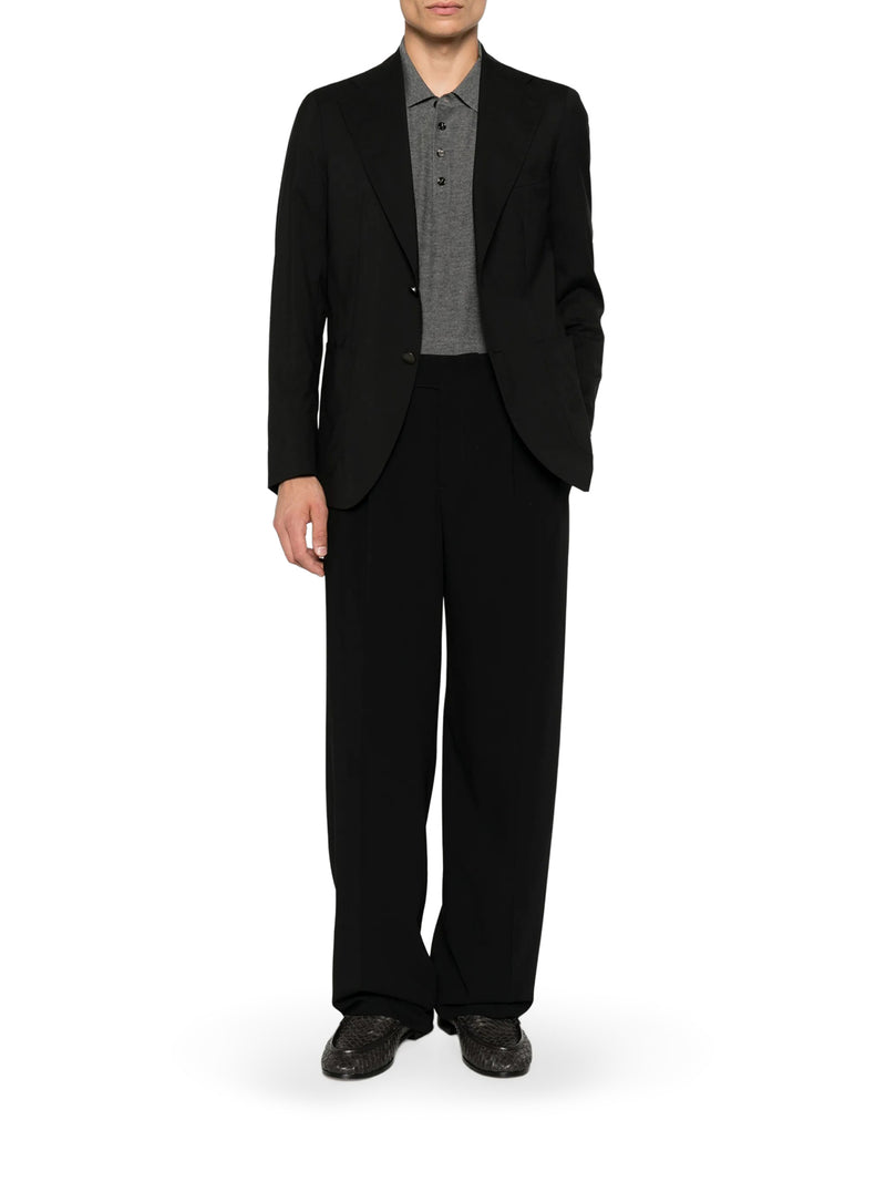 PANTALONI A DUE PINCES IN PURA LANA VERGINE