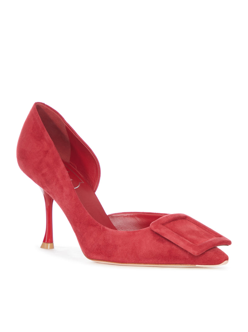 DECOLLETÉ IN CAMOSCIO CON FIOCCO E TACCO STILETTO