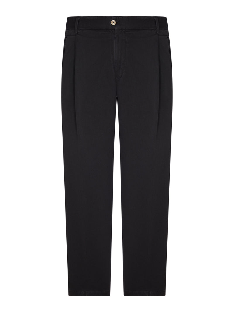 PANTALONE CHINO IN COTONE CON PINCES