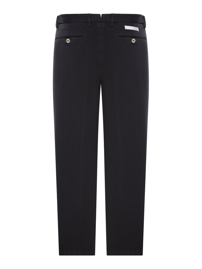 PANTALONE CHINO IN COTONE CON PINCES