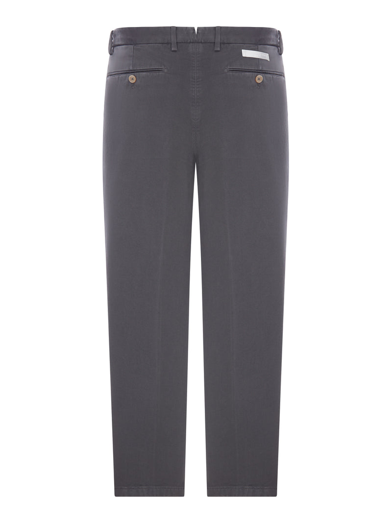 PANTALONE CHINO IN COTONE CON PINCES