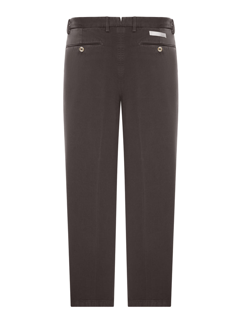 PANTALONE CHINO IN COTONE CON PINCES