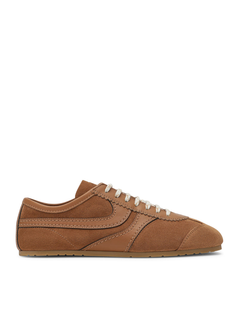 SNEAKERS DRIES VAN NOTEN IN PELLE SCAMOSCIATA E PELLE LISCIA