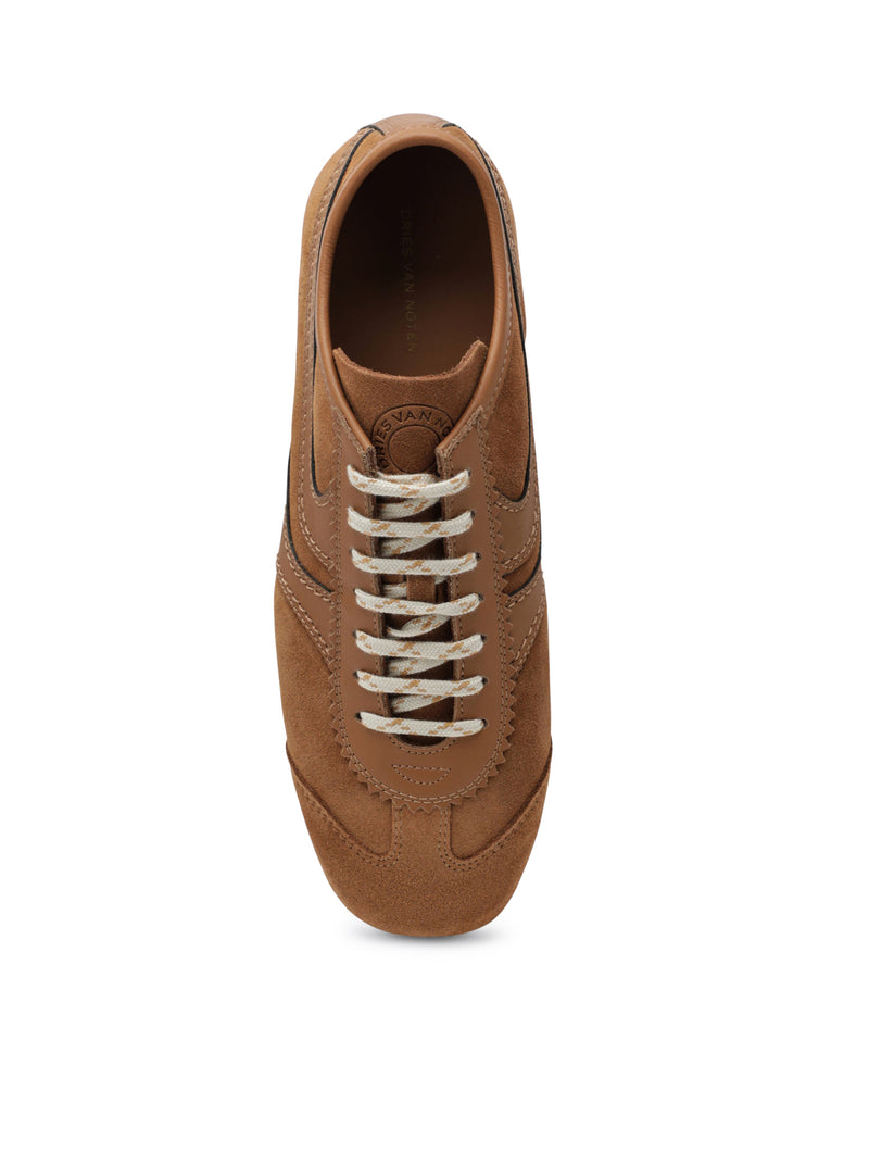 SNEAKERS DRIES VAN NOTEN IN PELLE SCAMOSCIATA E PELLE LISCIA