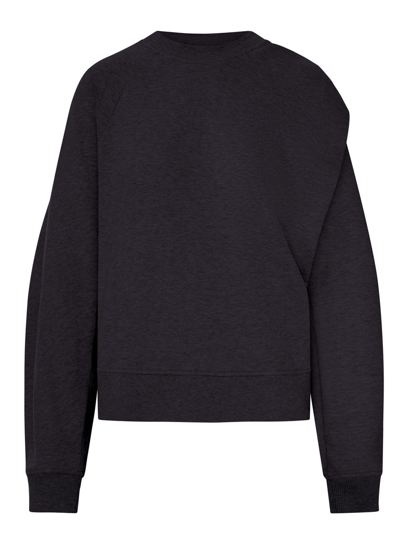 FELPA IN COTONE CON DRAPPEGGIO SUL RETRO