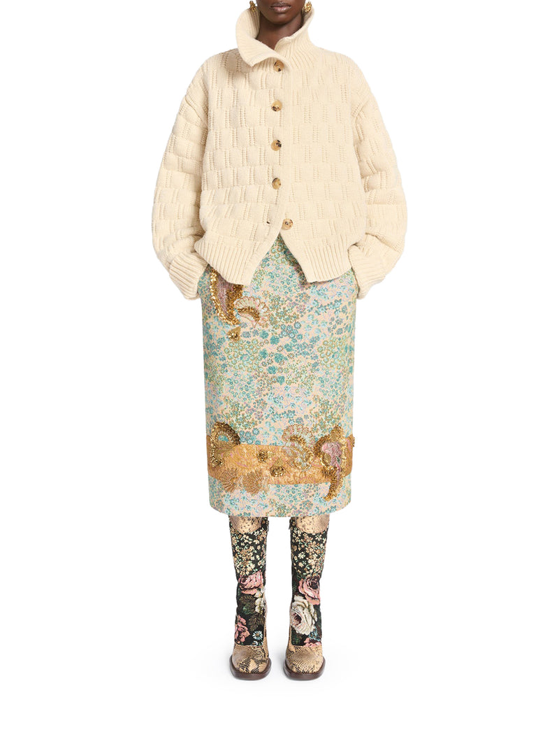 CARDIGAN IN MAGLIA TRAFORATA