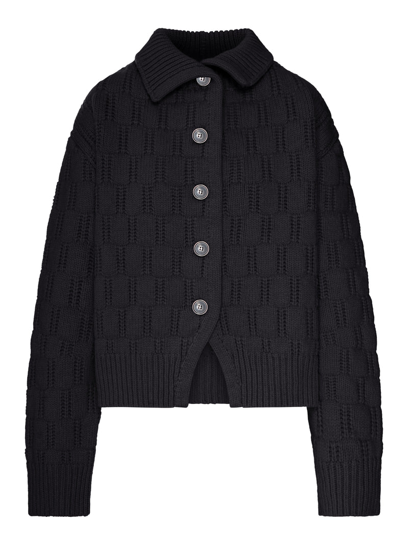 CARDIGAN IN MAGLIA TRAFORATA