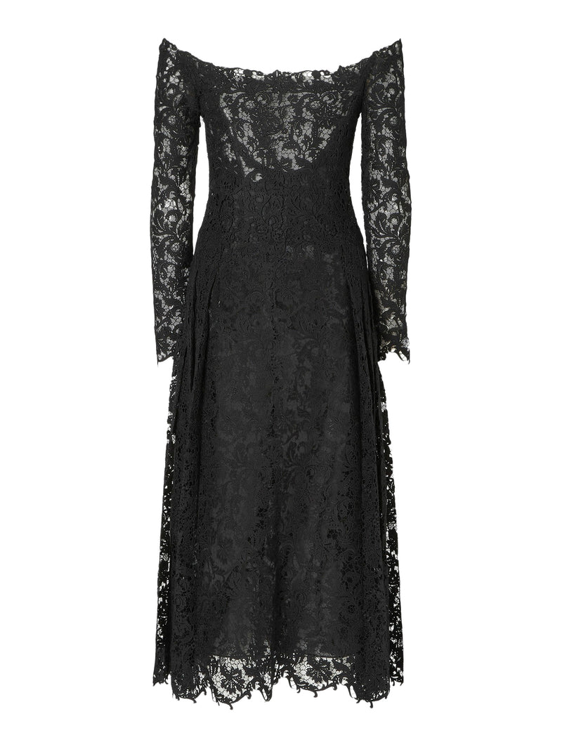 ABITO IN PIZZO MACRAMÈ NERO