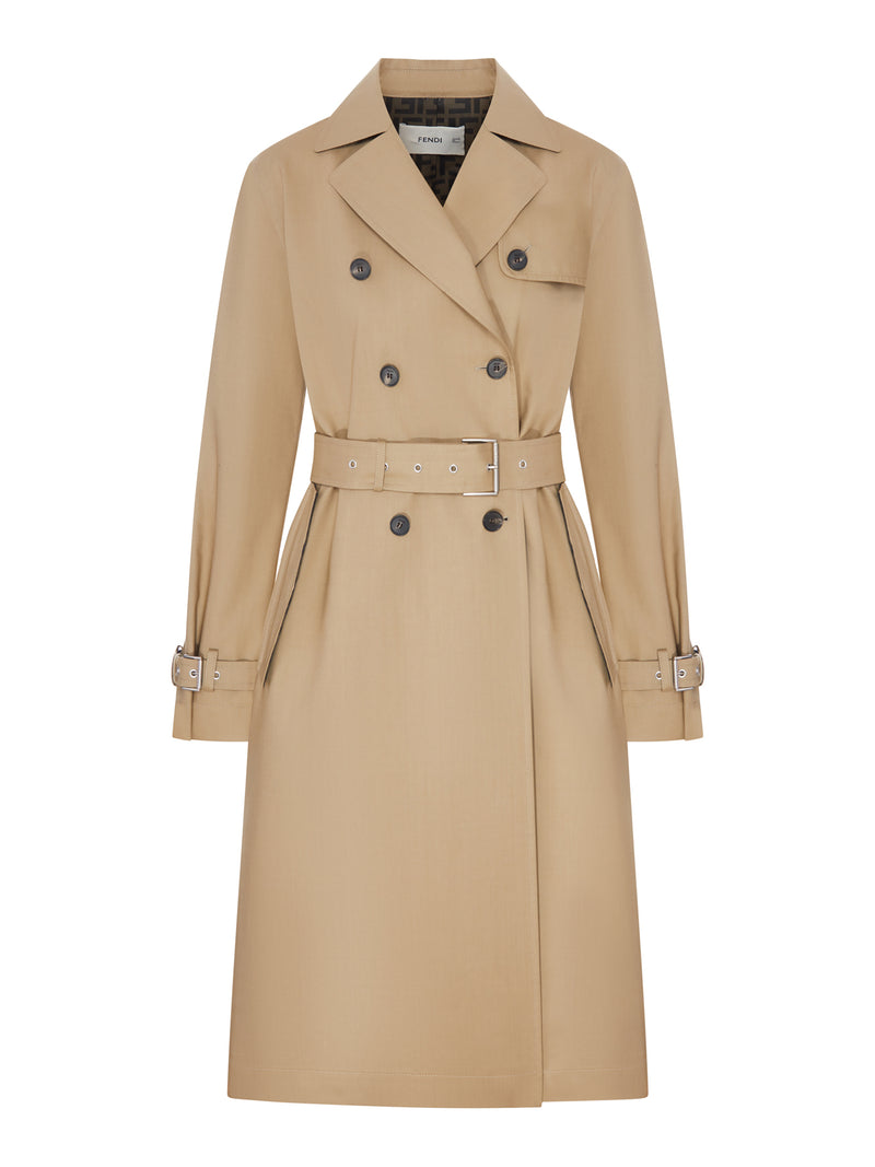 TRENCH COAT BEIGE CON CINTURA
