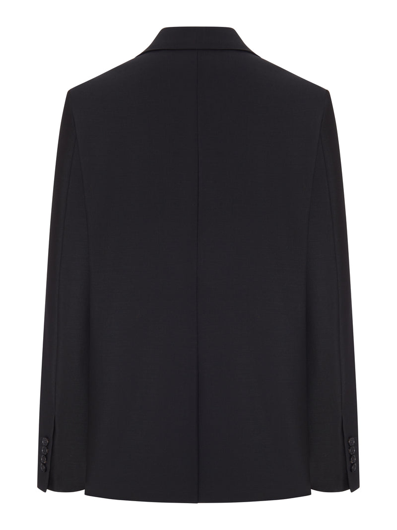 BLAZER IN KID MOHAIR NERO