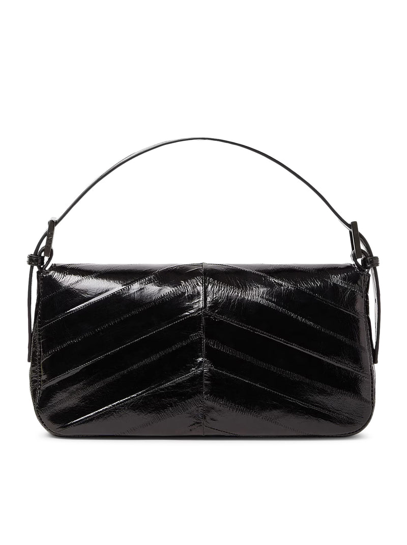 BORSA BAGUETTE® 26424 IN MISSINA INTARSIATA NERA